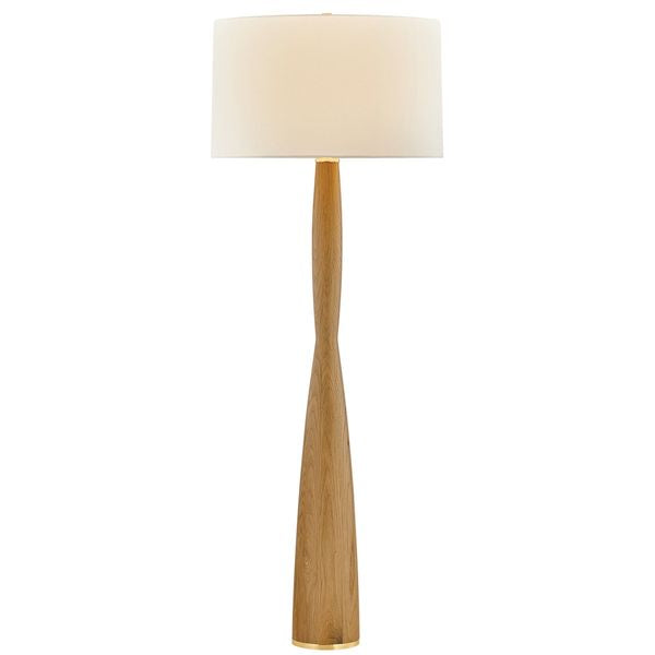 Lampa pod ogowa o spokojnej linii z naturalnym charakterem w odcieniu bezu