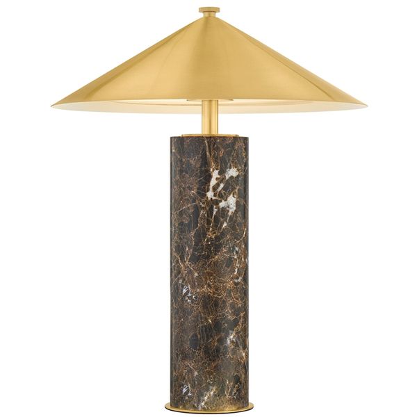 Lampa sto owa o miekkim zarysie z agodnym konturem w odcieniu bezu